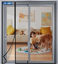 Magnetic Screen Door Mesh Left Right Side Opening Upgraded PET Material Mesh by Longeas