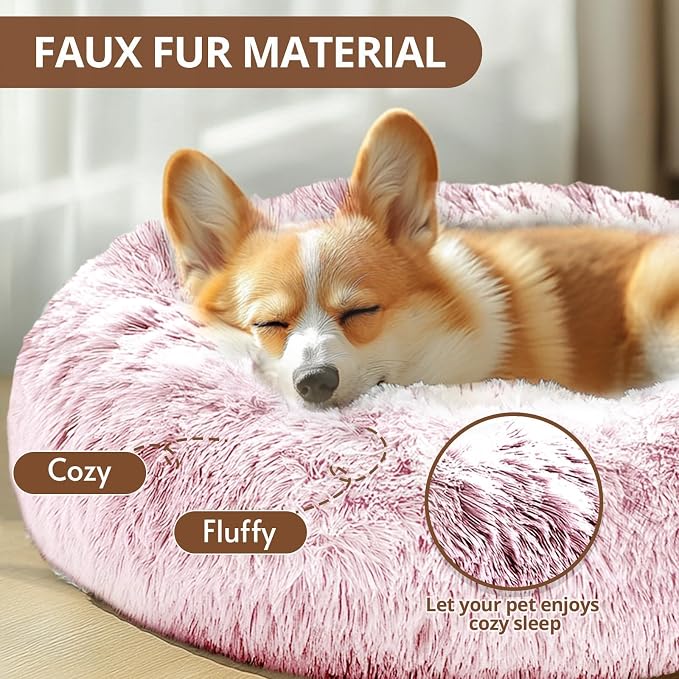 JOLLYVOGUE Calming Small Dog & Cat Bed - Image 2