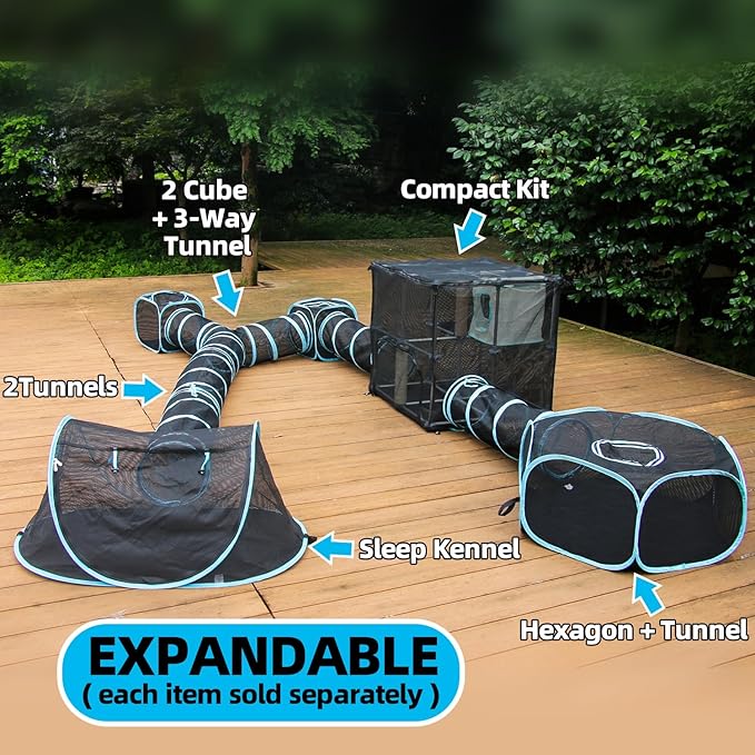 INTURN Catio Outdoor Cat Enclosure, Compact Kit - Image 6