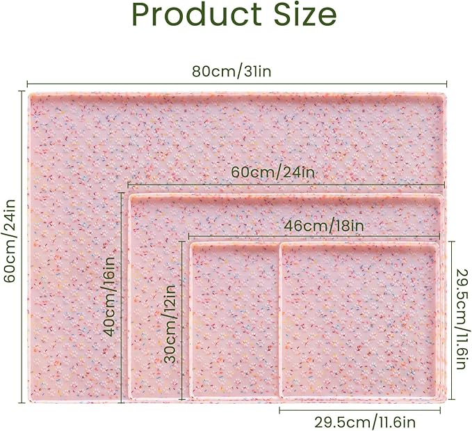 Ptlom Dog Food Mat Anti-Slip Dog Bowl Mats - Image 2