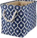 Bone Dry Pet Storage Collection Lattice Paw Print, Nautical Blue, Large by BoneDry