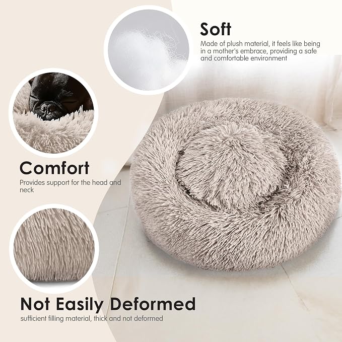 Extra Large Dog Beds, 36 Inch Human Dog Anxiety Relief Comfort Bed, - Image 4