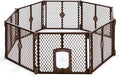 MyPet 8-Panel Petyard Passage: 6.5 ft. Wide 26 in. Tall Brown Freestanding by MyPet