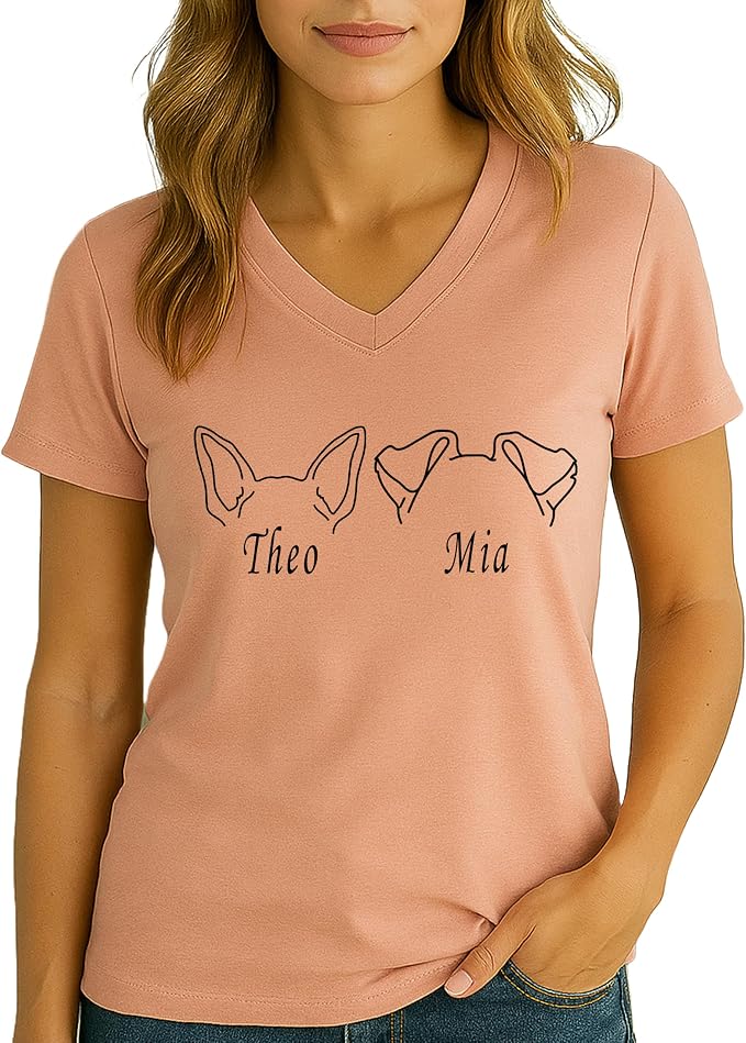 Custom Dog Mom Shirt for Women Pet Ears Sweatshirt - Image 8