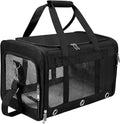Soft Sided Cat/Dog Carrier，Collapsible Mesh Pets Travel Carriers by SWUVVI