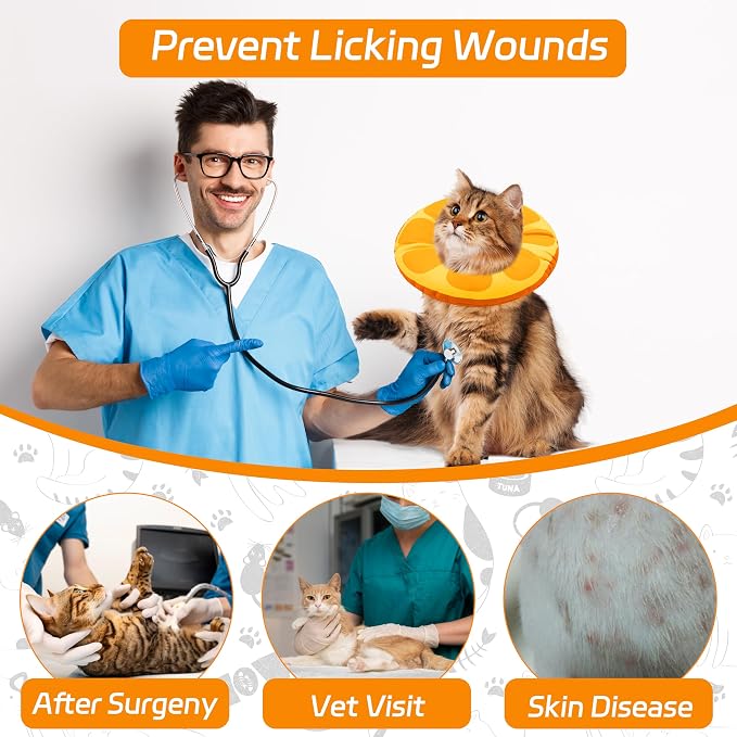 Cat Cone Collar Soft, Cat Recovery Collar - Image 6