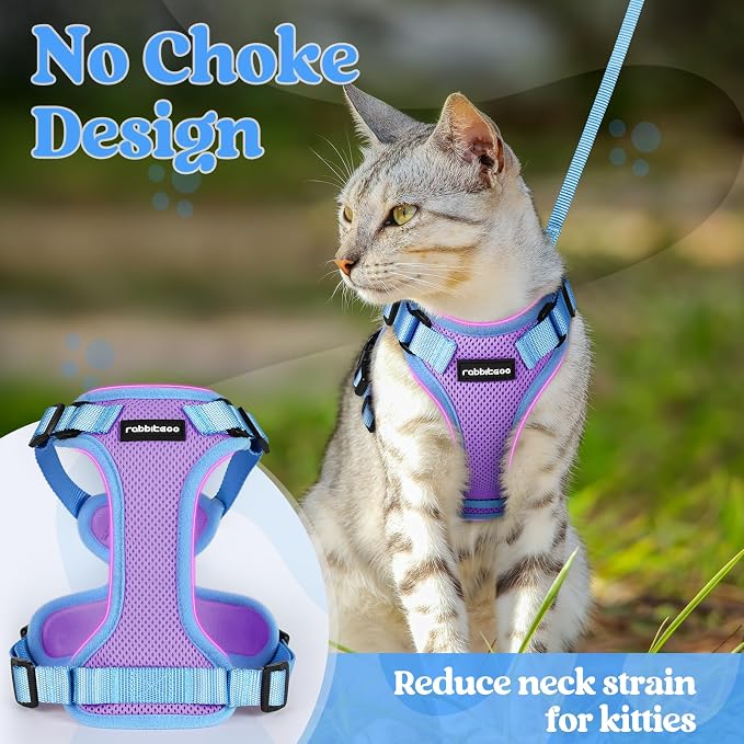 rabbitgoo Cat Harness and Leash Set, Escape Proof Soft Adjustable Vest Harnesses - Image 6