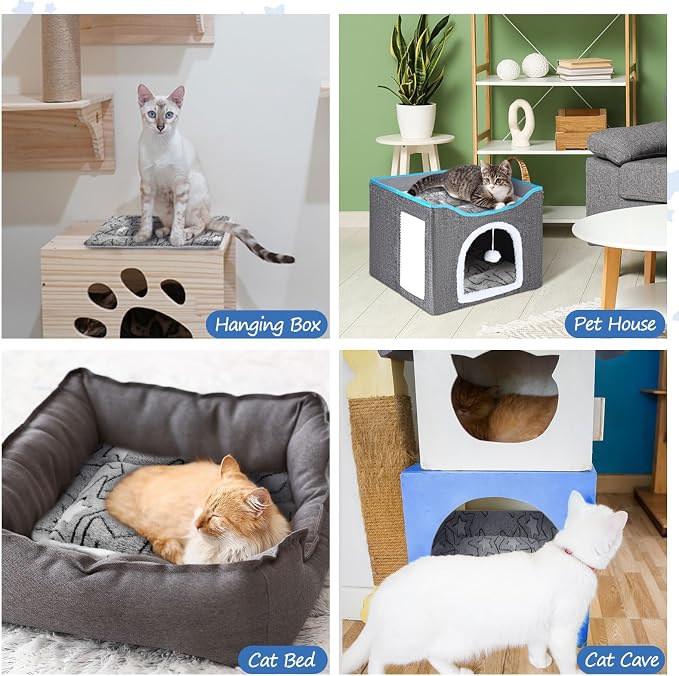VitalCozy 2 Pack Self Warming Cat Mat Self Heating Pad Bed Reversible Machine - Image 2