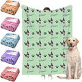 Personalized Paw Print Dog Blanket by Faroishta
