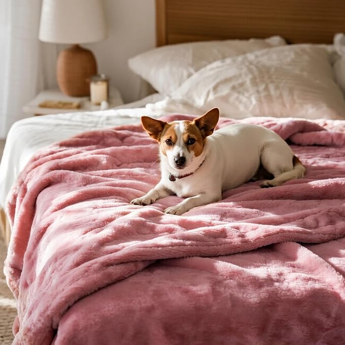 gogobunny Waterproof Bed Blanket, Reversible Sherpa Fleece Throw Blanket - Image 7
