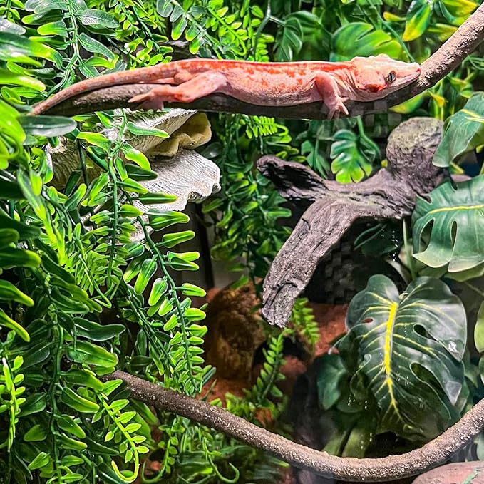 HERCOCCI 2 Pack Reptile Plants, Terrarium Hanging Plants Vines Artificial - Image 3