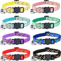 8 PCS Cat Collars with Bell Moons Stars, Reflections Cat Collar with Bells by Unknown