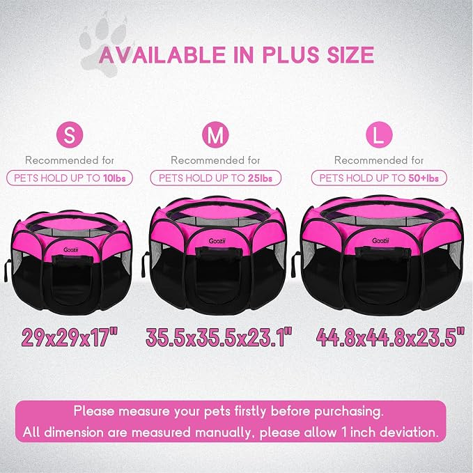 Pet Cat Playpen for Indoor Cats Enclosed, Portable Foldable Dog Playpen Outdoor - Image 5