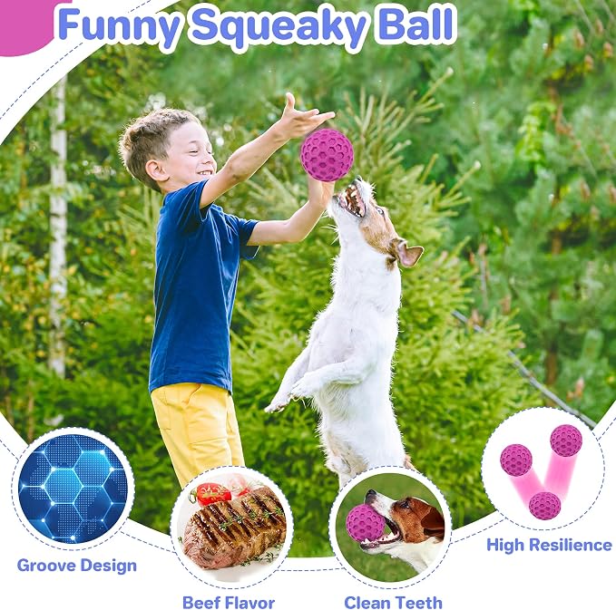 Interactive Squeaky Dog Balls, Dog Toys - Image 4