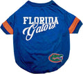 NCAA Florida Gators Dog & Cat T-Shirt, Medium. Durable & Cute Sports PET TEE by PETSFIRST