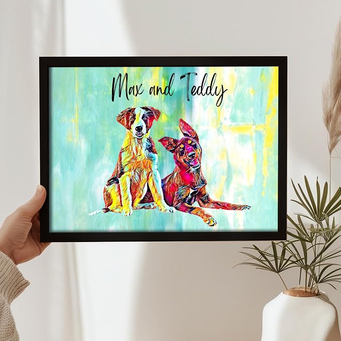 Julyly POD Custom Dog Portrait, Personalized Canvas Wall Art - Image 6
