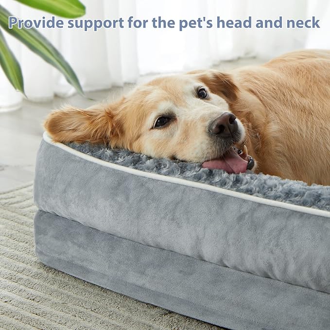 BFPETHOME Orthopedic Dog Beds for Extra Large Dogs, Waterproof Sofa XXL Pet Bed - Image 2