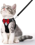 Cat Vest Harness and Leash Set for Walking Escape Proof, Adjustable Kitten by NCMAMA