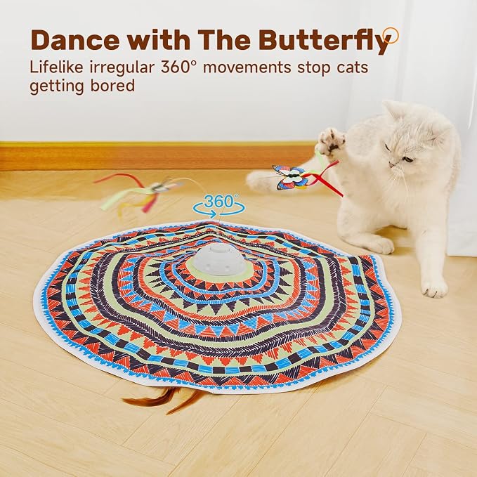 Potaroma Cat Toys Chargeable, 3in1 Hide and Seek, Automatic Interactive Fun - Image 4