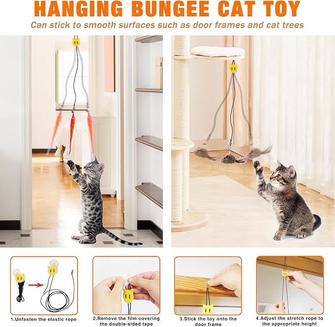 JXFUKAL Interactive cat Toy, Automatic Cat Wand Toy - Image 6