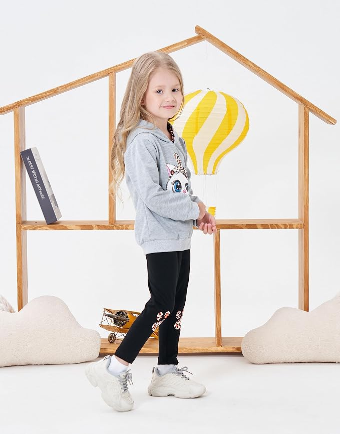 Toddler Baby Girls Clothes Long-sleeve Tie Dye Hoodie Sweatshirt Pants Hooded - Image 5