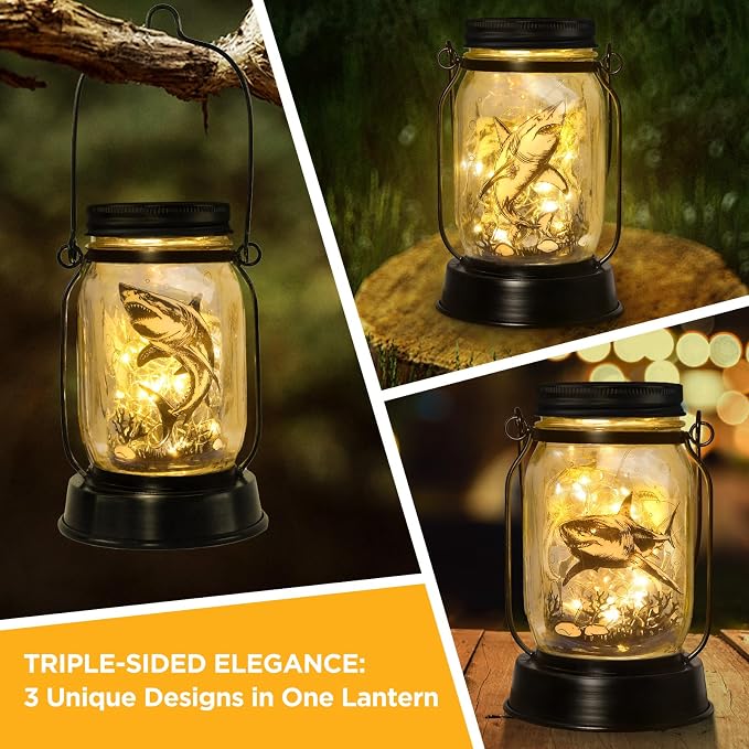 kyoryuger Shark Gifts for Women/Men Shark Solar Lanterns Dog Mom Birthday Jaws - Image 3