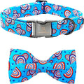 Lionheart glory American Flag Dog Collar, 4 of July Dog Bow Collar Heavy Duty by LionheartGlory