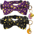 2 Pack Cotton Cat Collar with Bow Tie and Bell by Unknown