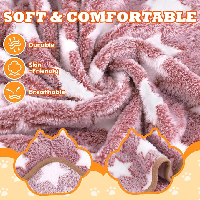3 Pcs Dog Blanket Super Soft Pet Puppy Blankets Calming Dog Blankets - Image 3