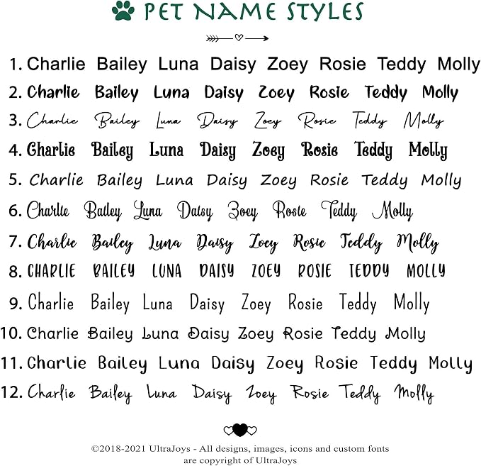 Ultra Joys Dog ID Tag, Custom Dog Tag Personalized Cat Tag, Pet ID Tag - Image 5