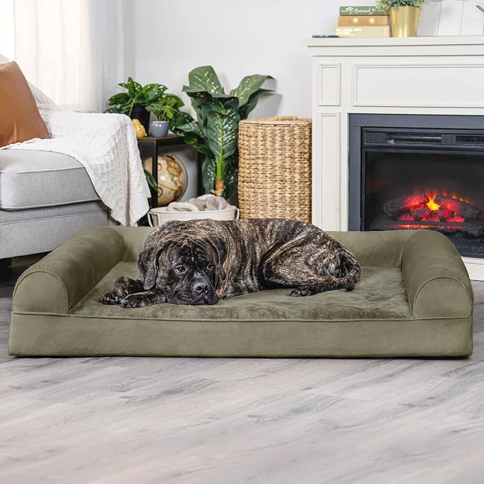 Furhaven Orthopedic Dog Bed for Large Dogs w/ Removable Bolsters & Washable - Image 3