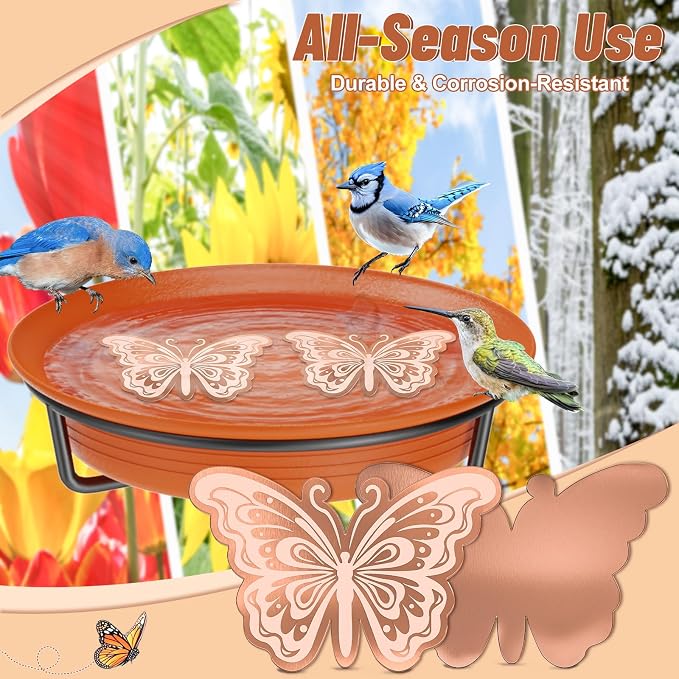 2Pcs Bird Bath Copper Disk, 0.6mm Reinforced 99.9% Pure Copper Cleaning Disk - Image 6