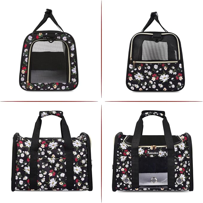 Petmolico Cat Carrier Dog Carrier, Airline Approved Soft Pet Travel Carrier - Image 3