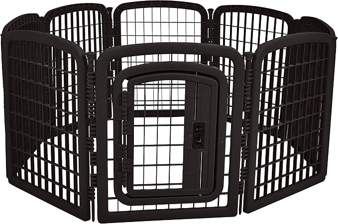 Amazon Basics 8-Panel Octagonal Plastic Pet Pen Fence Enclosure by AmazonBasics