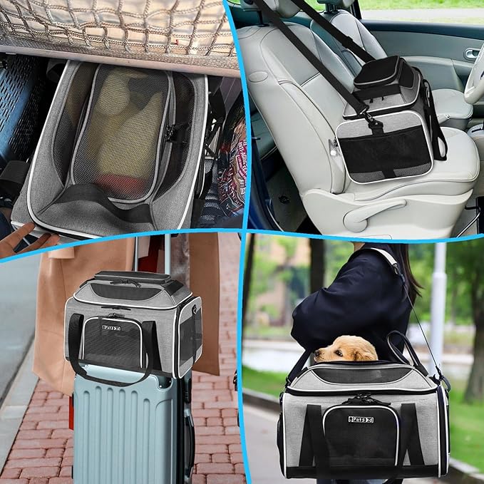 Petskd Top-Expandable Pet Carrier 17x12x8.5 Inches JetBlue Allegiant Spirit - Image 8