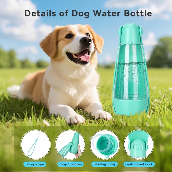 UPSKY Portable Dog Water Bottle, 3-in-1 Foldable Dog Water Dispenser - Image 3