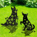 German Shepherd Metal Garden Stakes Yard Decor, Lawn Ornaments by RNGMSI