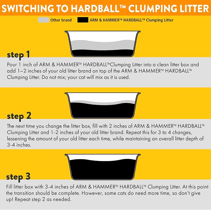 ARM & Hammer Hardball Lightweight Platinum Multi-Cat Clumping Cat Litter Odor - Image 12