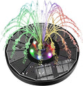 SZMP Solar Water Fountain Upgraded 100% Glass Panel, 3.5W Solar Powered by SZMP