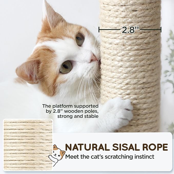 Yaheetech Cat Tree, 63 Inches Multi-Level Indoor Cat Play Structure - Image 6