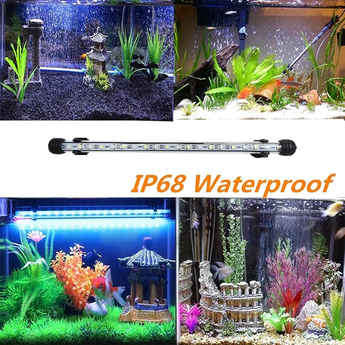 LED Aquarium Light, 2 Pack 15 inches Fish Tank Light RGB Color Underwater Light - Image 6