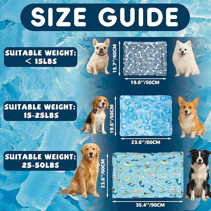 Cooling Pad for Dog, Instant Pet Cool Mat for Puppy, Comfortable Cool Pet Mat - Image 3