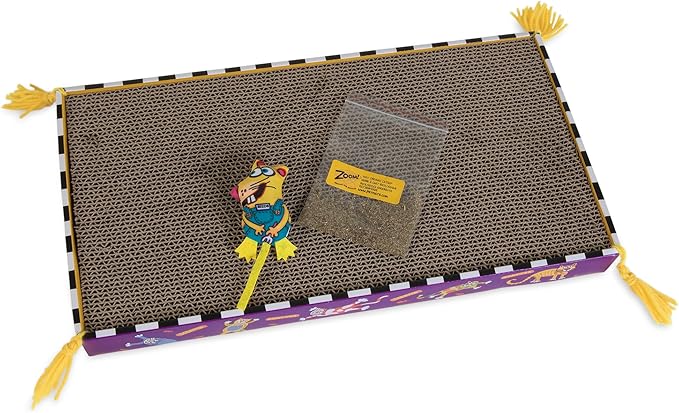 FAT CAT Big Mama's Scratch Cat Toy Box Includes 100% Organic Catnip Grown In - Image 2