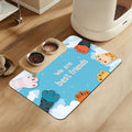 Cat Paw Pet Feeding Mat–Christmas Stocking Quick Dry Absorbent Dog Cat Food Mat by LUTASER