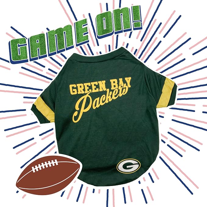 Pets First NFL Green Bay Packers T-Shirt Dogs & Cats, Medium. Football Dog - Image 4