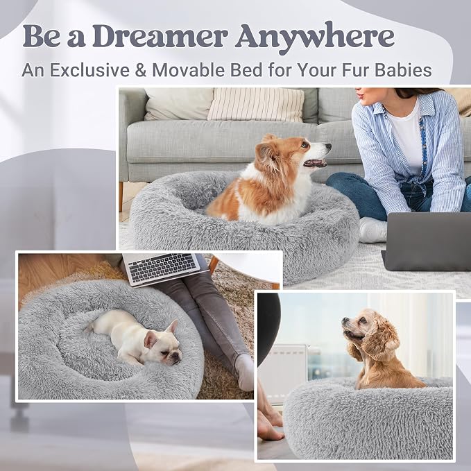 rabbitgoo Calming Dog Bed for Small Medium, 30 inches Pet Bed Machine Washable - Image 8