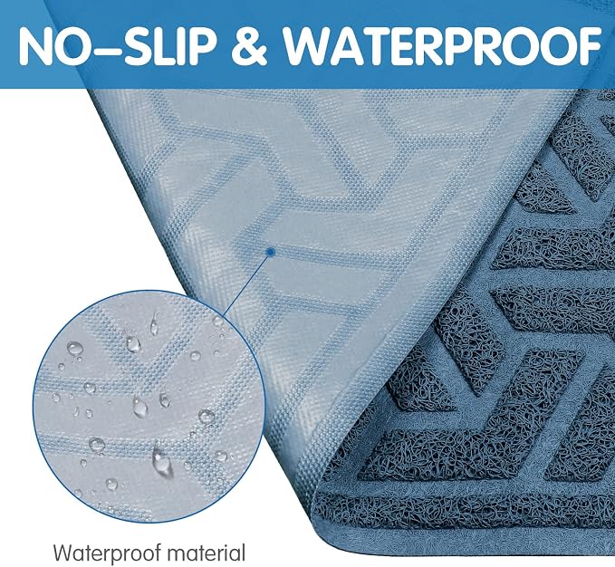 UPSKY Cat Litter Mat, Litter Trapping Mat Soft on Kitty Paws, Large Litter Box - Image 5