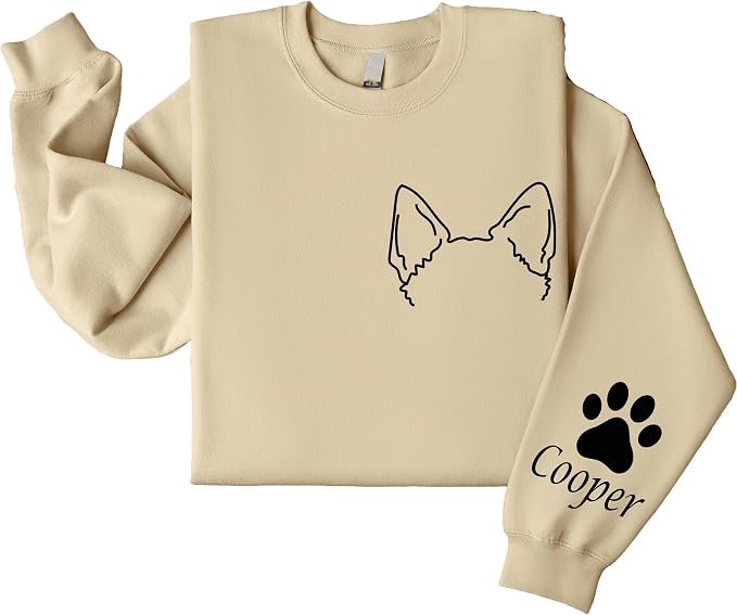 Custom Dog Mom Shirt for Women Pet Ears Sweatshirt - Image 2