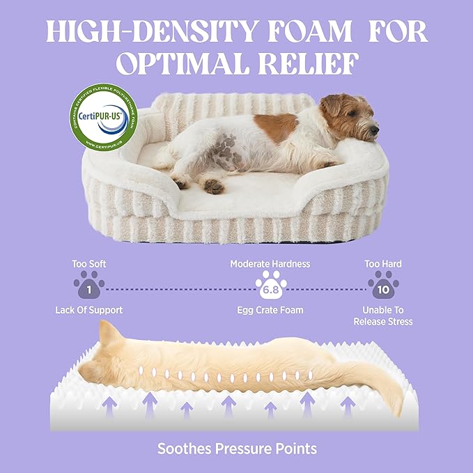 LE SURE Cute Dog Bed for Small Dogs, Orthopedic Waterproof Small Pet Beds - Image 4