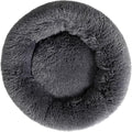 Calming Donut Cat Bed Dog Bed Round Plush Pet Cushion Fluffy Rabbit Cave Warm by Fhodigogo
